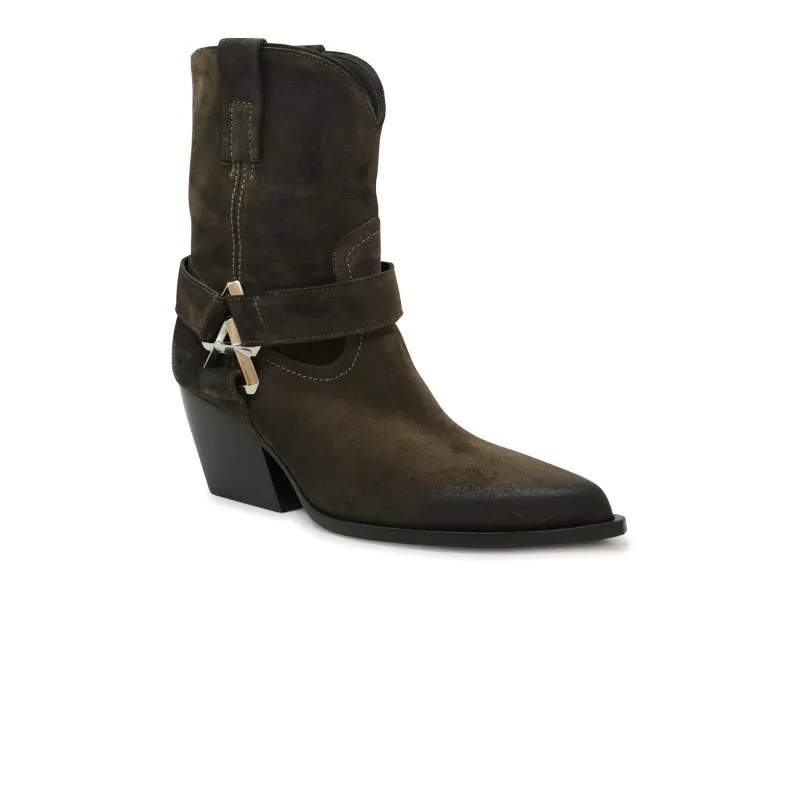 Elena Iachi Stiefel Brown Suede Ankle Boots Brown