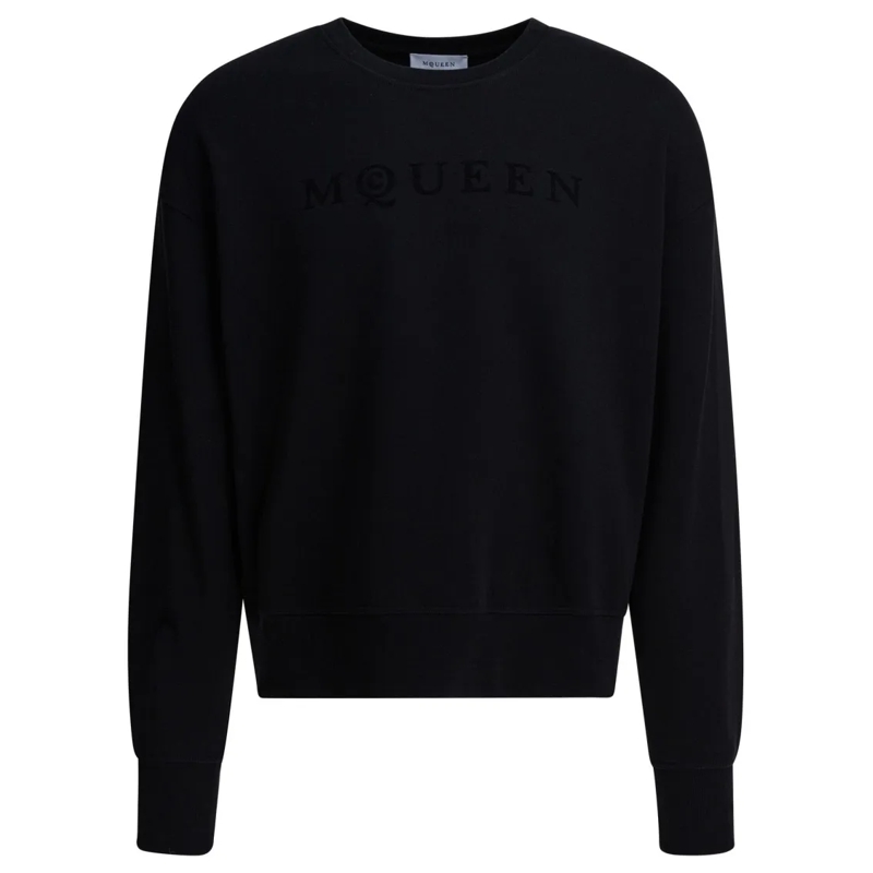 Alexander McQueen  Timeless Black Cotton Sweatshirt Black