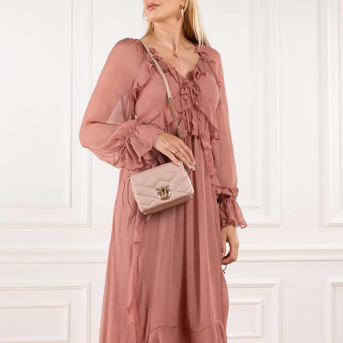 Pinko Crossbody bags Love Click Puff Baby in poeder roze
