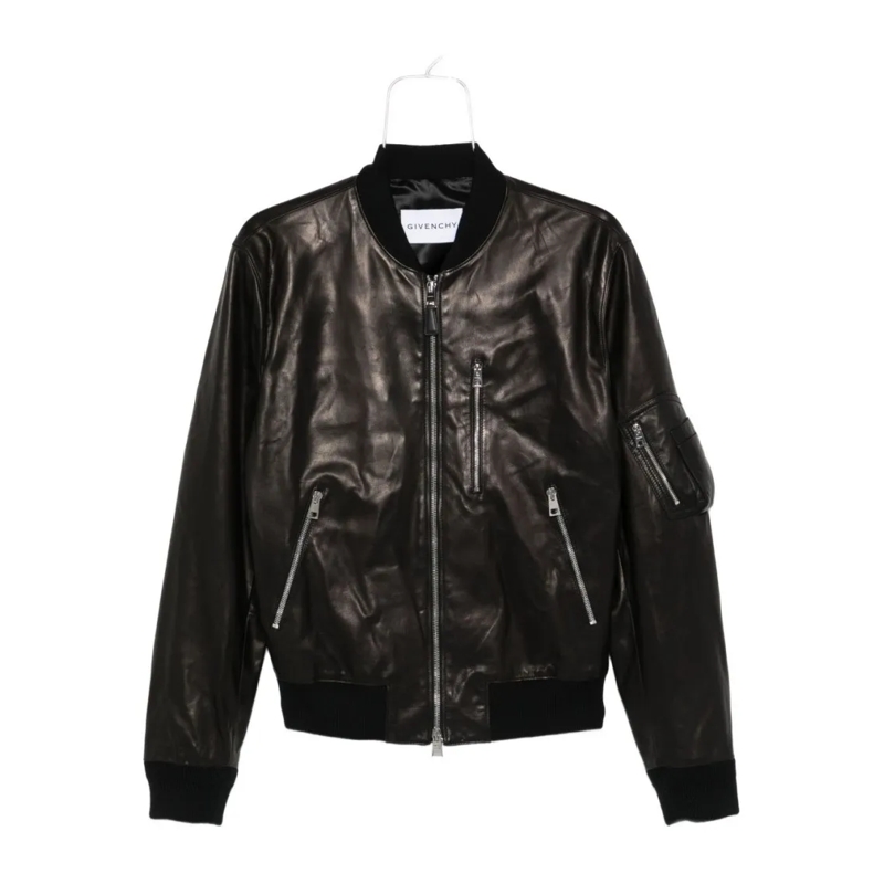 Givenchy Leren jas Calfskin Leather Jacket Black