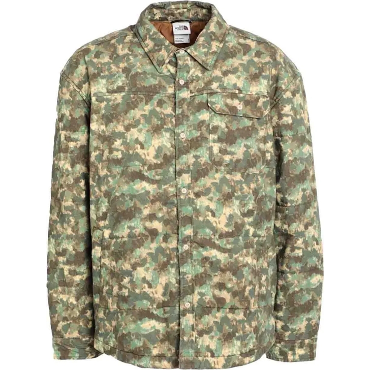 The North Face M66 Camo Stuffed Shirt Jacket grun Daunenjacken