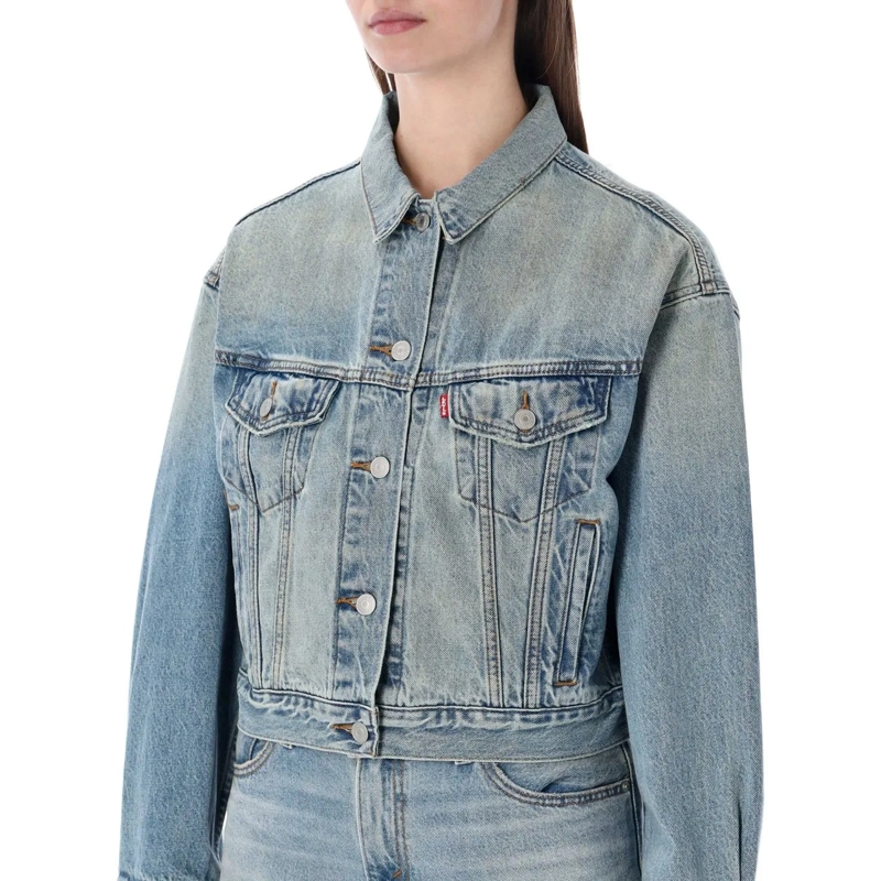 Levi's Jeansjacke Shrunken 90'S Trucker Off Roading Trucker Dirty Bl blau(Image 3)