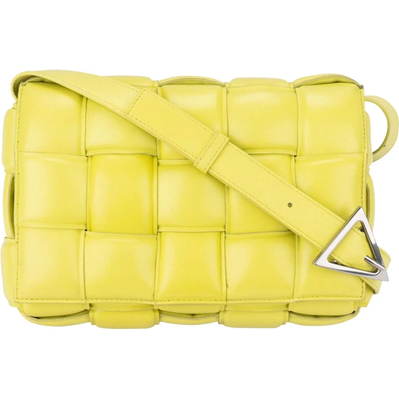 Bottega Veneta Schultertasche Bottega Veneta Green Leather Crossbody Bag mehrfarbig