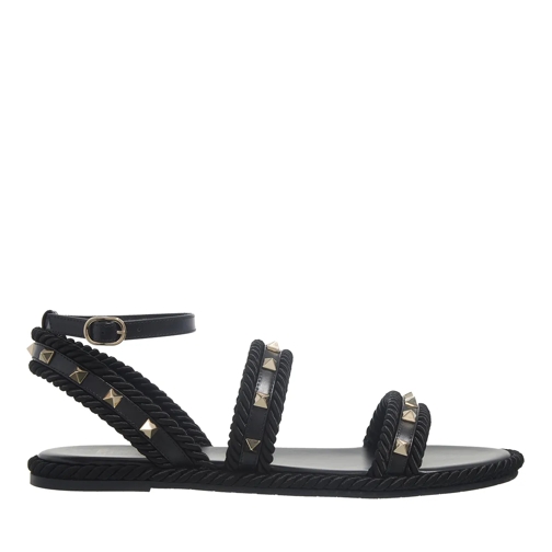 Valentino Garavani Sandale Rockstud Torchon Sandal Nero