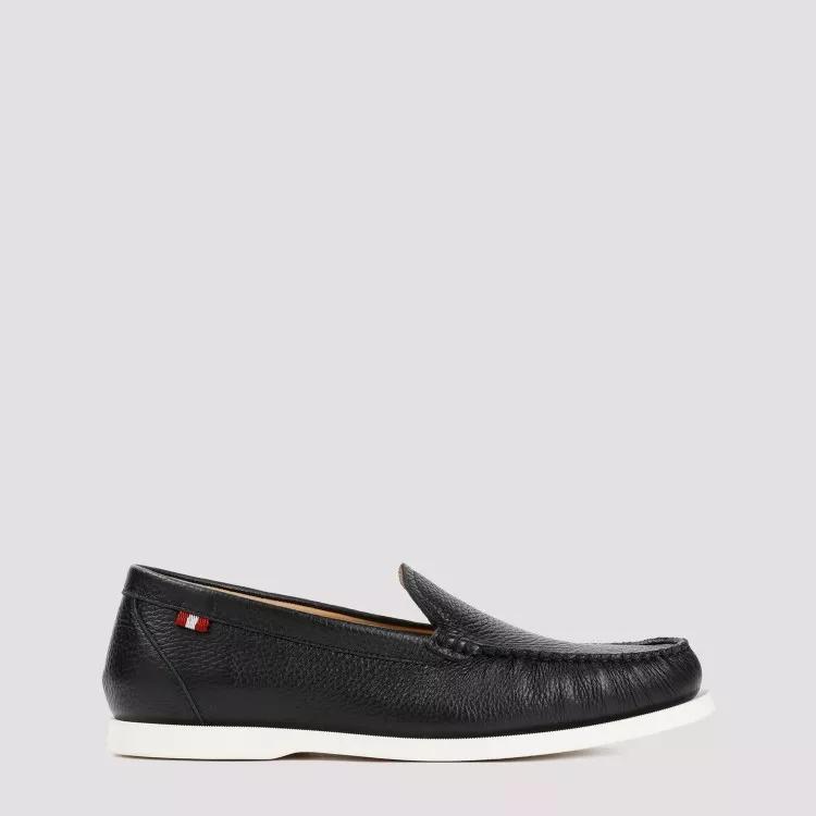 Thumbnail - Bally Loafer - Black Grained Deer Leather Nadim Mocassin - Gr. 41 (EU) - in Schwarz - für Damen