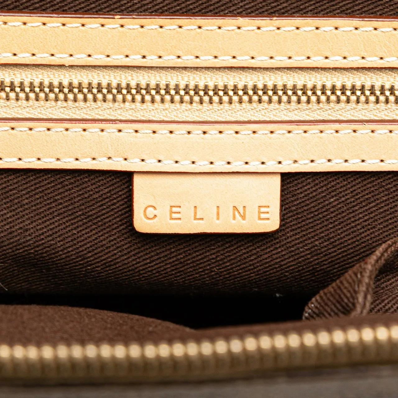 Thumbnail - Celine Hobo Bags - Macadam Coated Canvas Dome Satchel - Gr. unisize - in Braun - für Damen