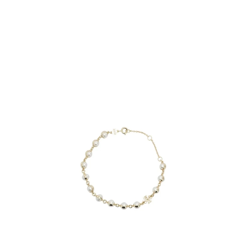 Tory Burch Bracelet Delicate Bracelet Of Polished Brass Links With Res Not Applicable