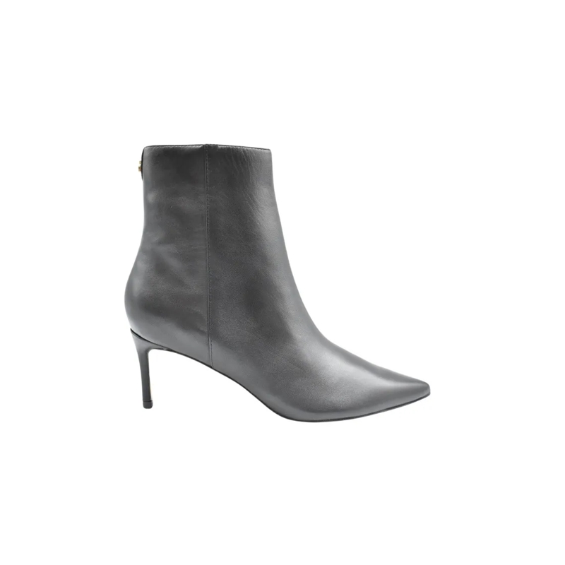 Guess Bottes Pointed Toe Ankle Boots With Heel And Zip Closure Black