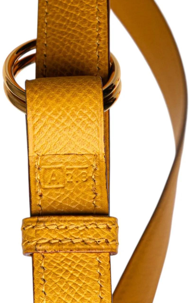 Thumbnail - Hermès Bauchtaschen - Courchevel Pochette Belt Bag - Gr. ONE SIZE - in Gelb - für Damen