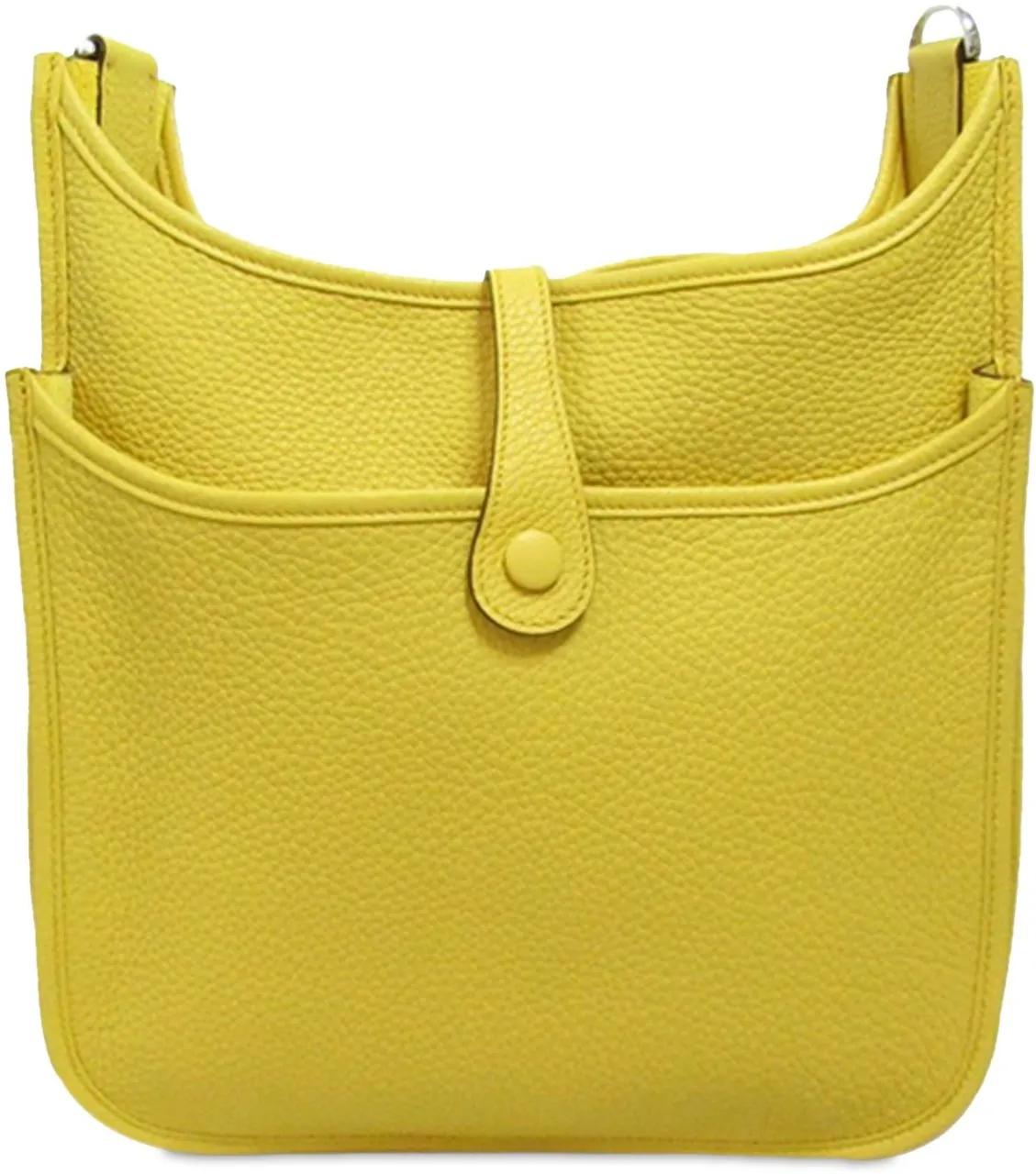 Hermès Hobo bags 2023 Clemence Evelyne III PM in geel