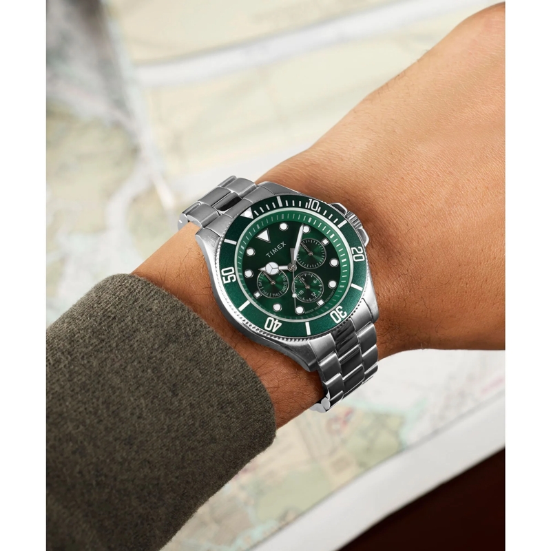 Timex Quarzuhr Quarz-Analoguhr Harborside Coast Multifunction silber(Image 7)