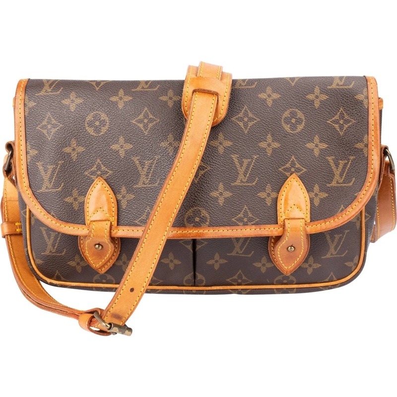 Louis Vuitton Tote Louis Vuitton Canvas Monogram Gibeciere PM Crossbo braun