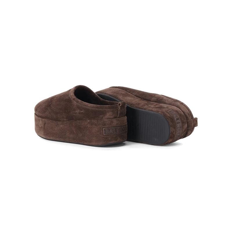 Balenciaga Schoenen Slipper aus Leder braun(Image 3)