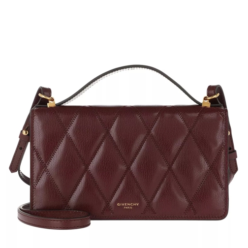 Givenchy GV3 Crossbody Bag Leather Aubergine Crossbodytas