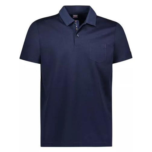 Paul & Shark Blue Piqué Organic Cotton Polo Shirt Blue 