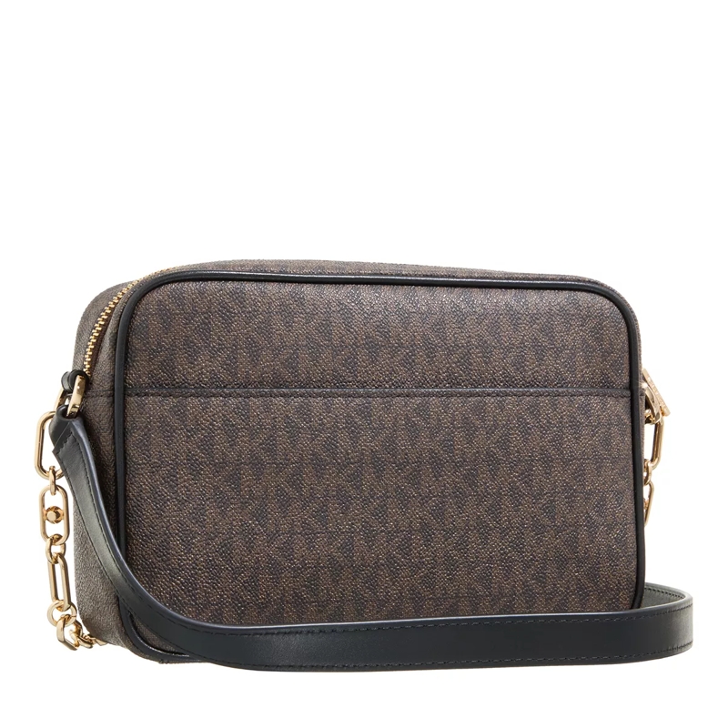 MICHAEL Michael Kors Crossbody Bag Parker Medium Chain Swag Camera Crossbody Brown Blk(Image 3)