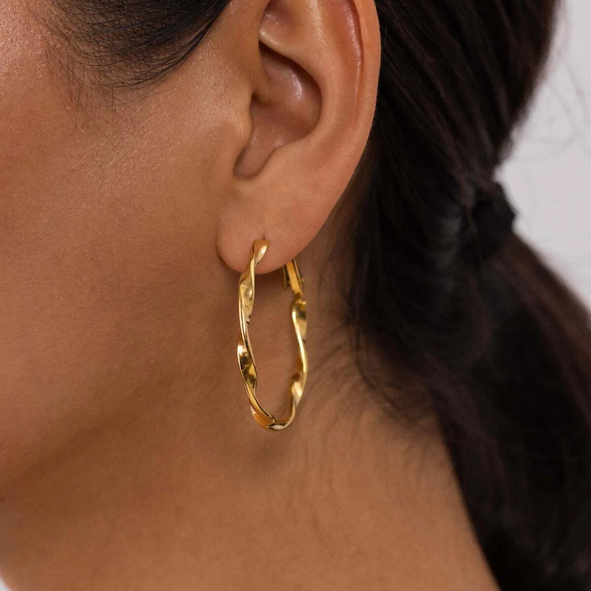 Thumbnail - Purelei Ohrringe - Creolen Ke Kai - Gr. unisize - in Gold - für Damen