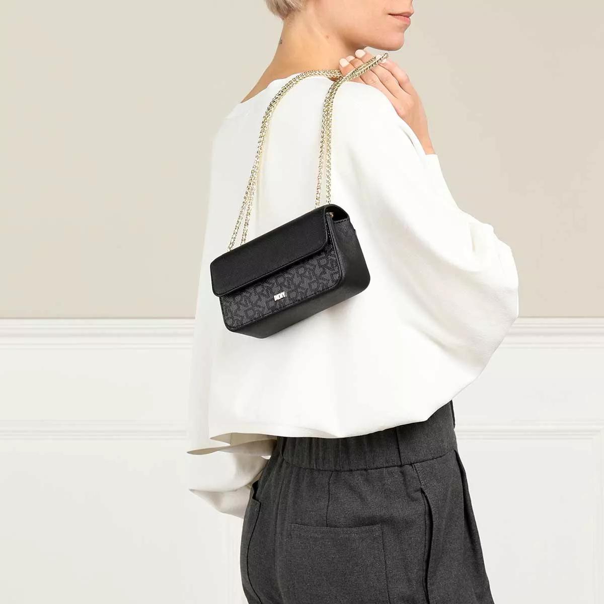 DKNY Minnie Shoulder Bag Black/Black, Mini Bag