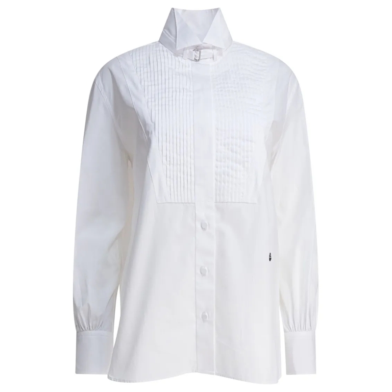 Alexander McQueen Overhemd White Cotton Shirt White