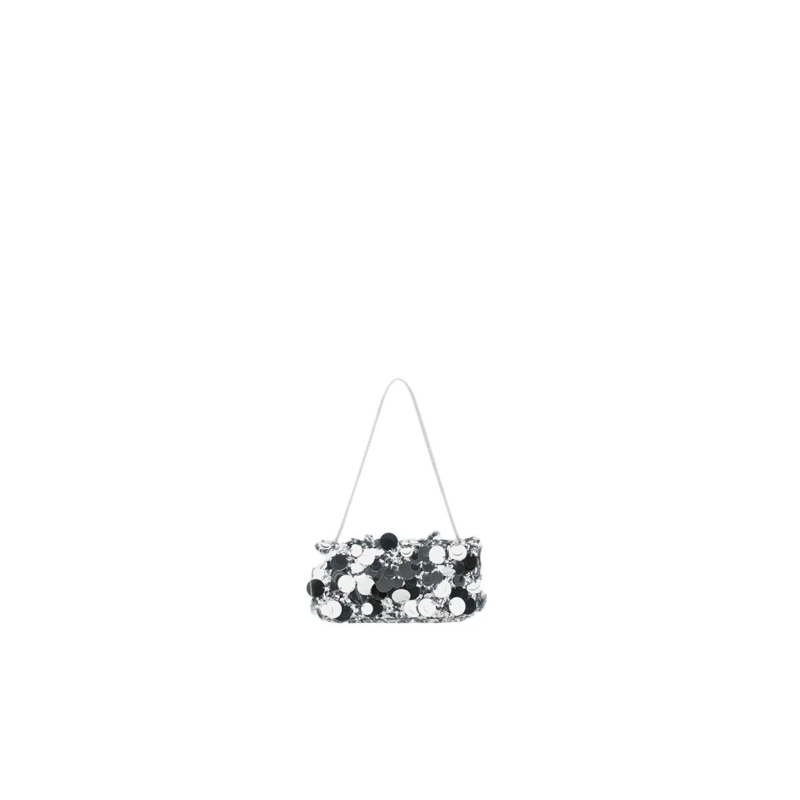 Paco Rabanne Sac à bandoulière Silver Sequined Shoulder Bag Silver