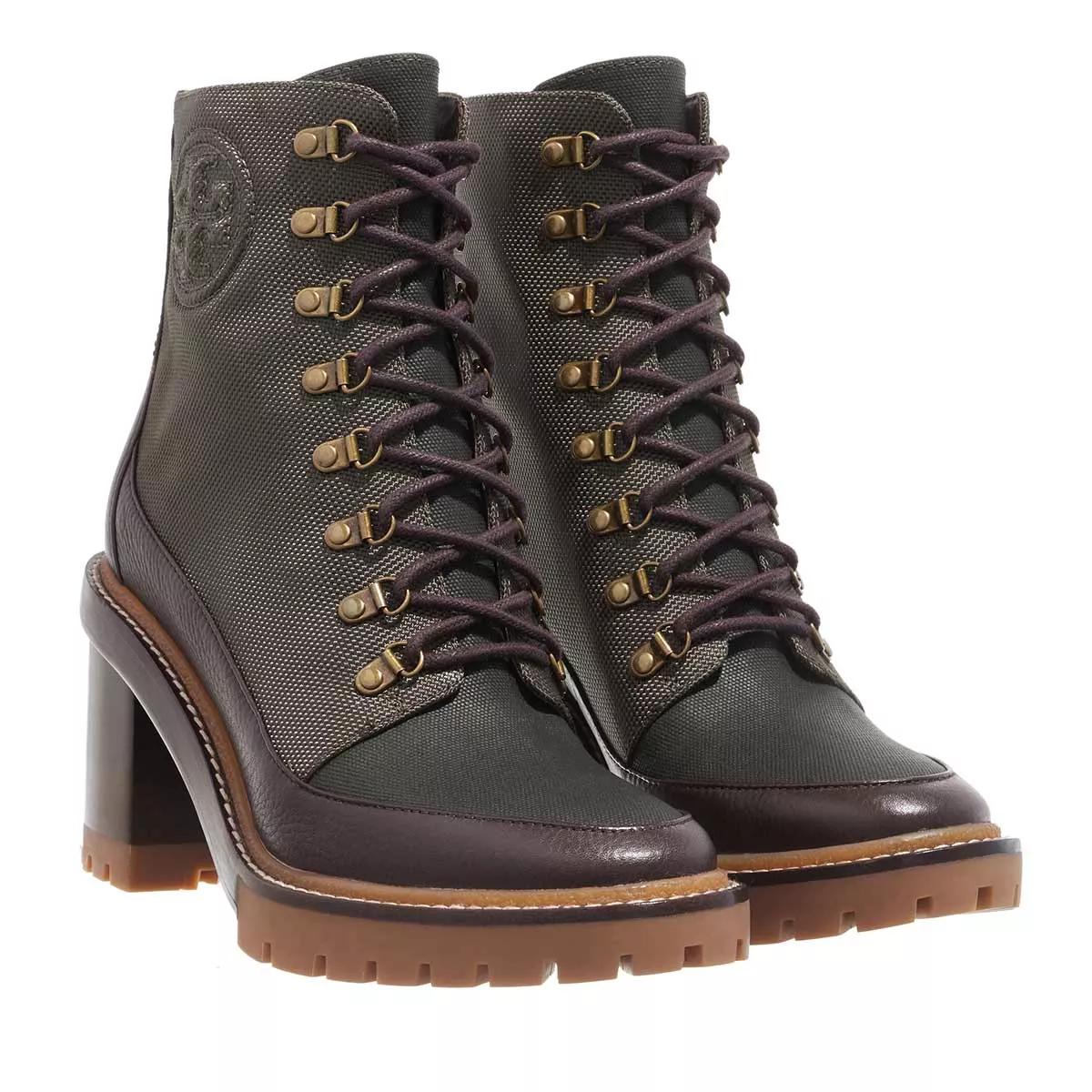 Tory Burch Miller 95Mm Lug Sole Bootie Olive Militaire Brown