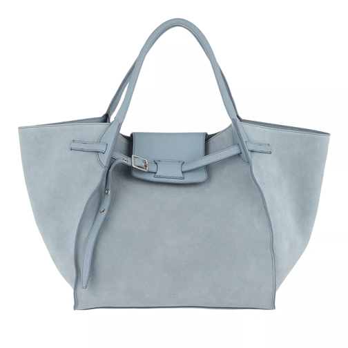 Celine Medium Big Bag Soft Calfskin Medium Blue Rymlig shoppingväska