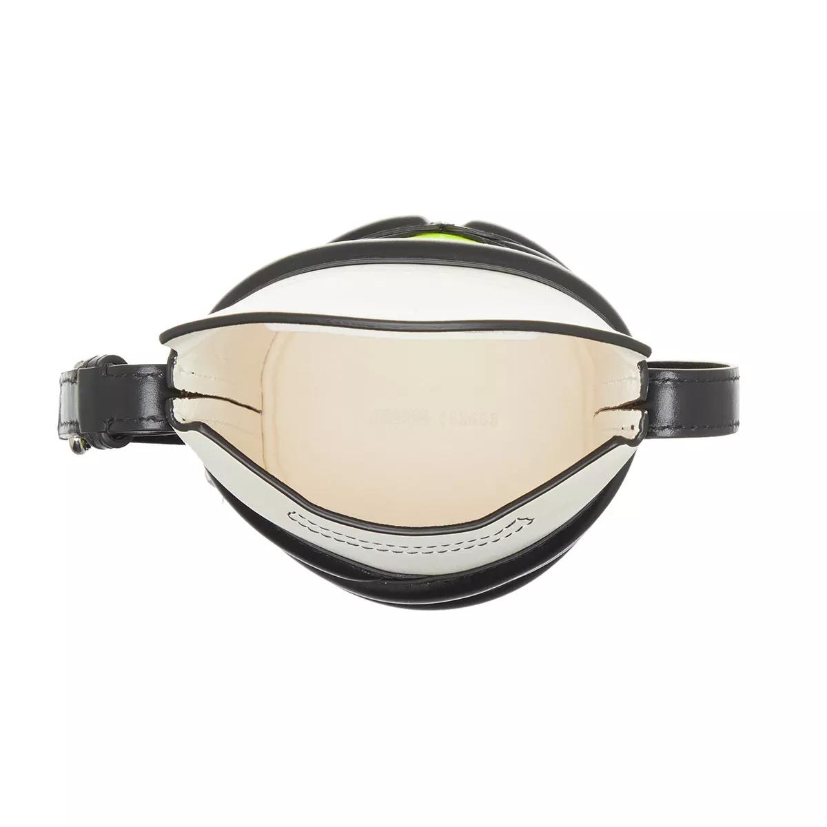 Alexander McQueen The Curve Mini Ivory/Black/acid Yellow | Mikrotasche