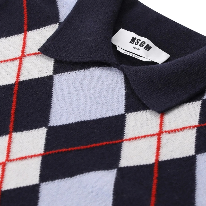 MSGM Pullover Pullover Maglia aus Merinowolle & Kaschmir braun(Image 3)