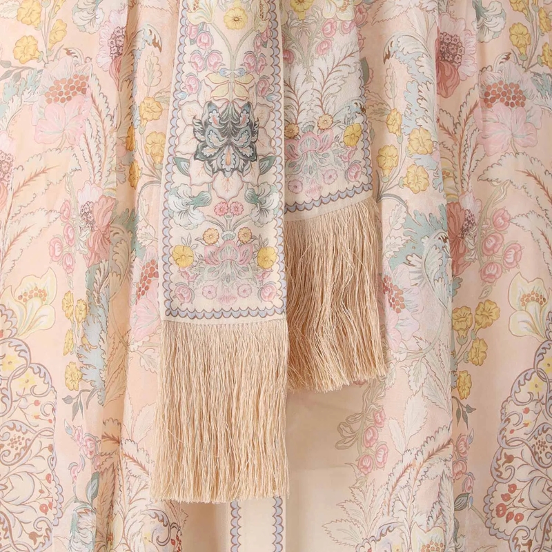 Zimmermann Maxikleid Bow Shirt Dress Neutrals(Image 8)