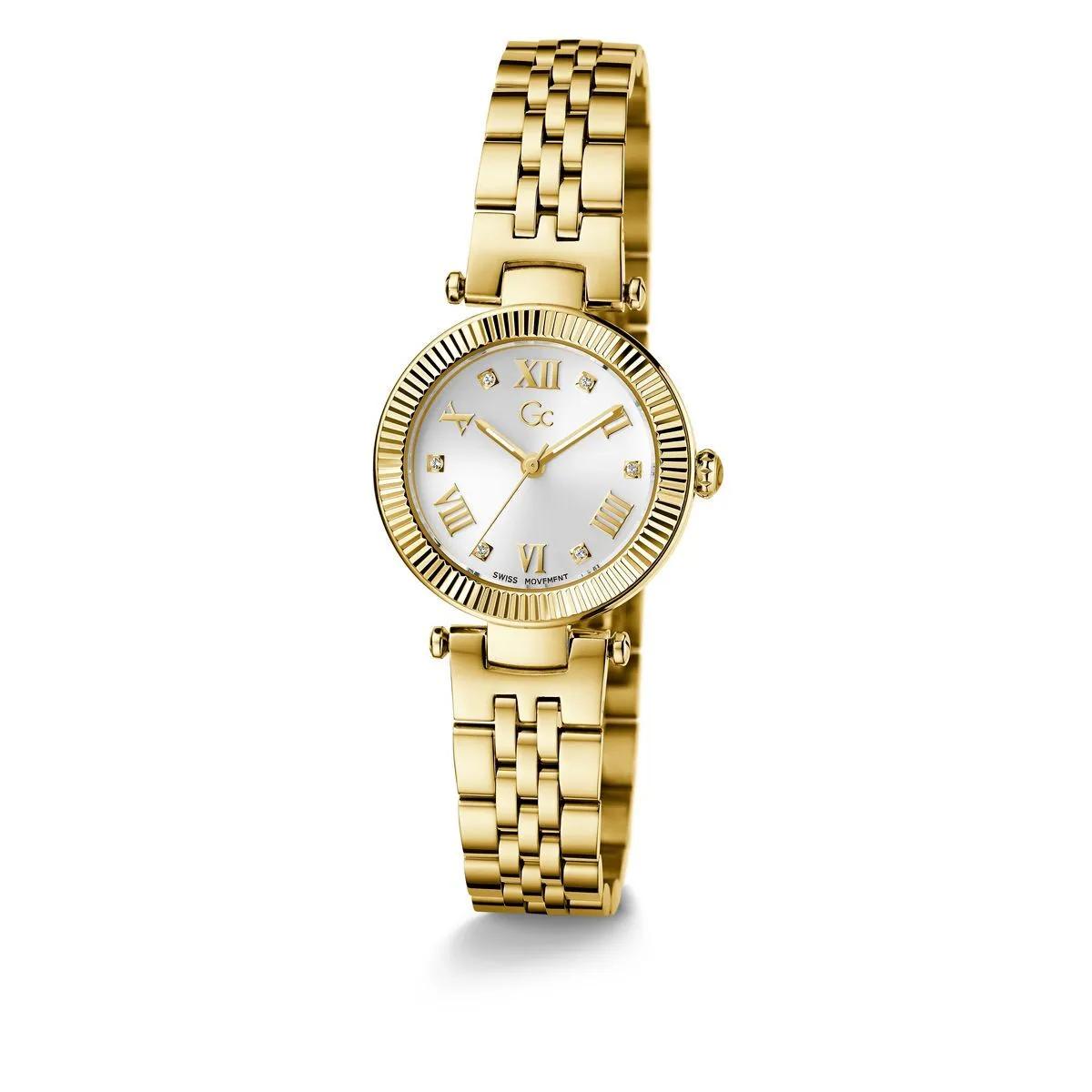 Thumbnail - GC Uhr - Quarz-Analoguhr Gc Flair - Gr. unisize - in Gold - für Damen