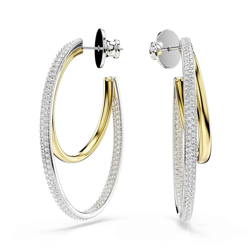 Swarovski Créoles Hyperbola Ohrringe Mehrfarbig