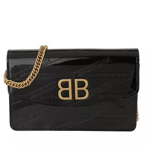 Balenciaga Elegant Style Shoulder Bag Leather Black Crossbody Bag