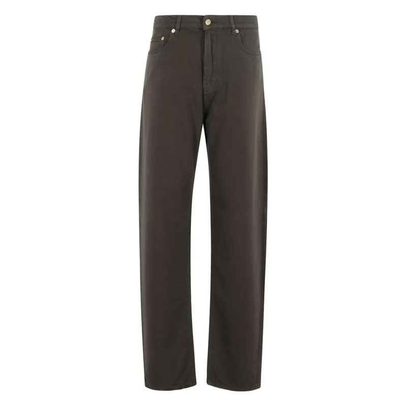 Darkpark Jeans Straight-Leg Brown Jeans With Classic Five-Pocket  Brown