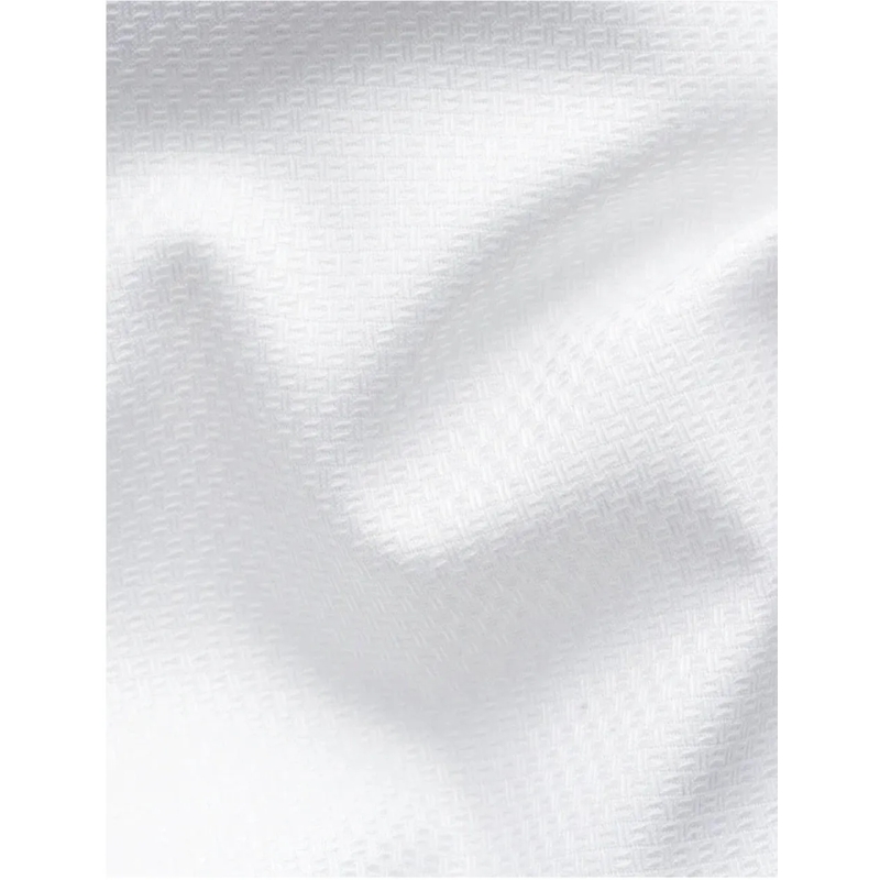 Eton  Eton Semi Solid Cotton Lyocell Shirt Lange Mouw Ov weiß(Image 4)