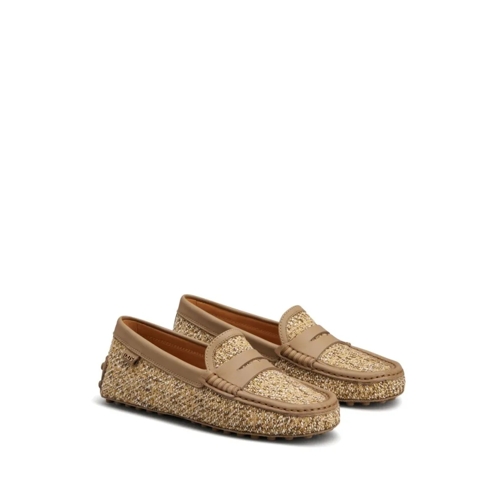 Tod's Ballerine Textured Upper Slip-On Moccasin Shoes With Rubber  Neutrals (Image 2)