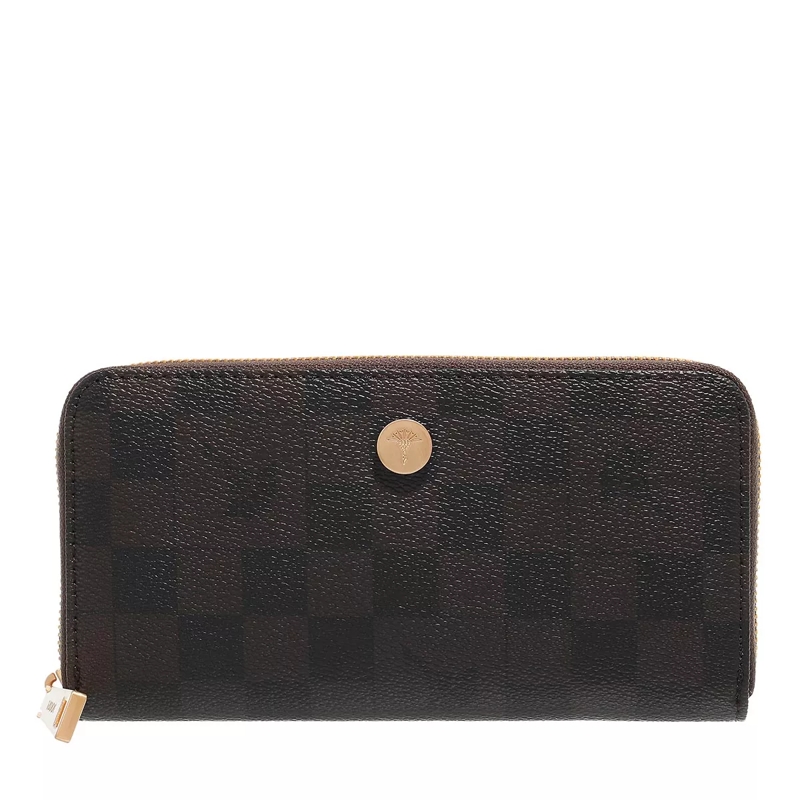 JOOP! Portemonnaie mit Zip-Around-Reißverschluss Cortina Piazza Melete Purse Seal Brown