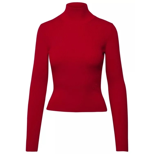 Patou Red Merino Blend Sweater Red 