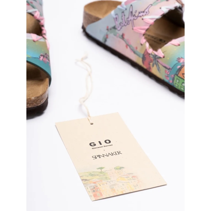 サンダル・ミュール Gio Giovanni Gerosa Two-Strap Leather Sandals Gio Giovanni Gerosa Two-Strap Leather Sandals Multicolor