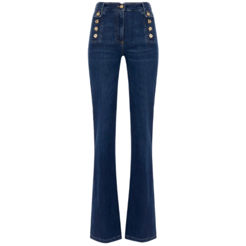Elisabetta Franchi Jeans à jambe droite Jeans Denim blau