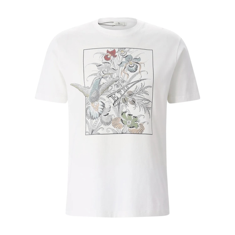 Etro T-shirt T-Shirt mit Print weiß