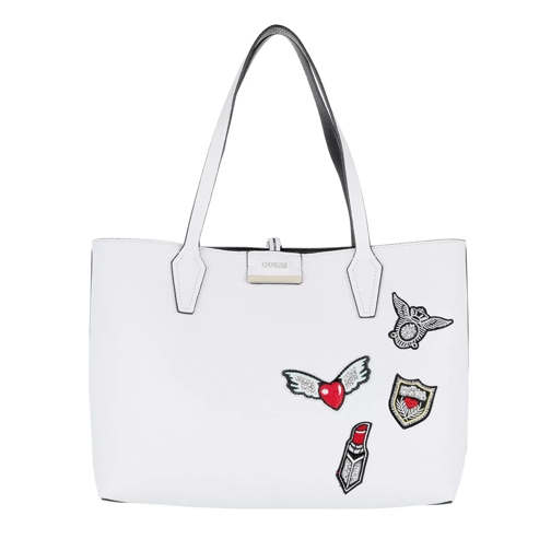 Guess Bobbi Inside Out Tote White/Black Draagtas