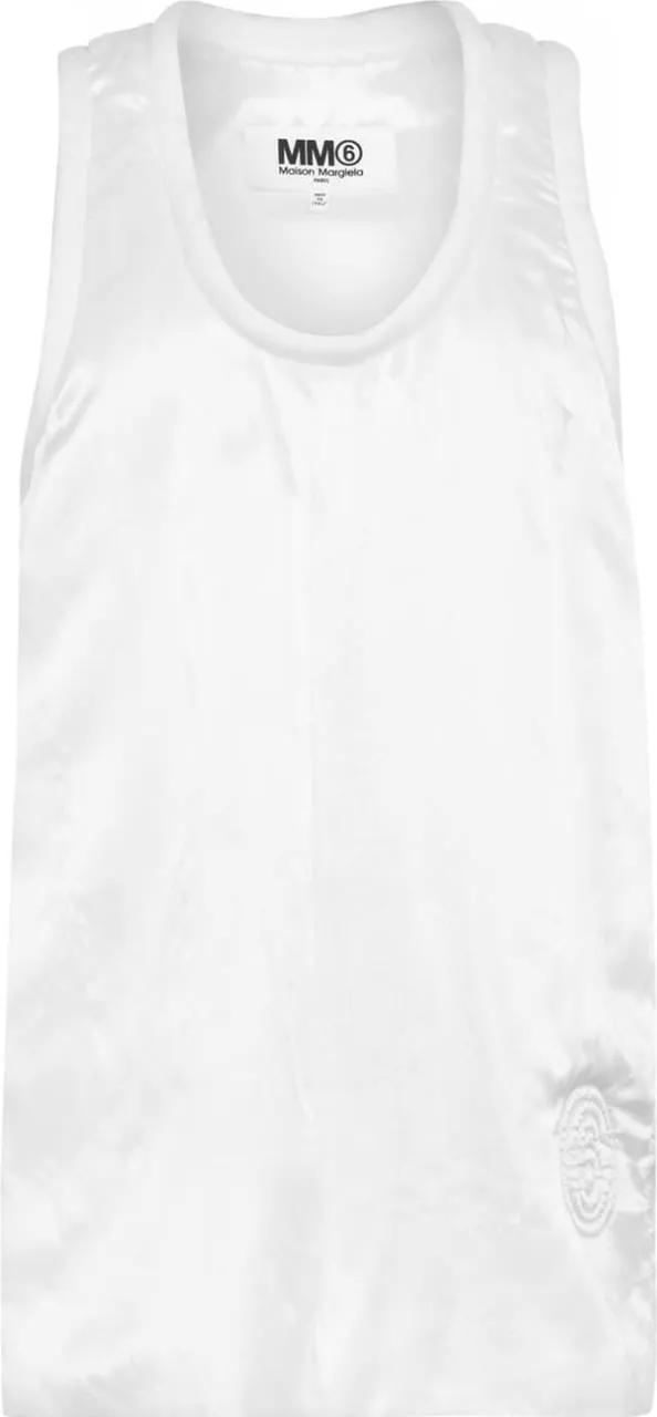 Thumbnail - Maison Margiela - Mm6 Logo Padded Tank Top - Größe S - weiß