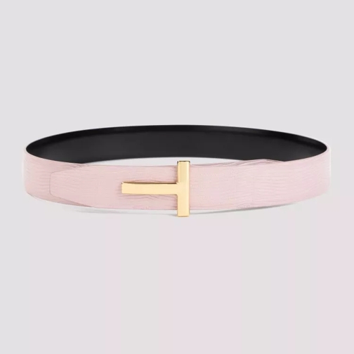 Tom Ford Ledergürtel Pastel Pink Calf Leather Belt Pink