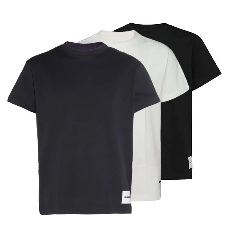 Jil Sander T-shirt Multicolor Cotton T-Shirt Black