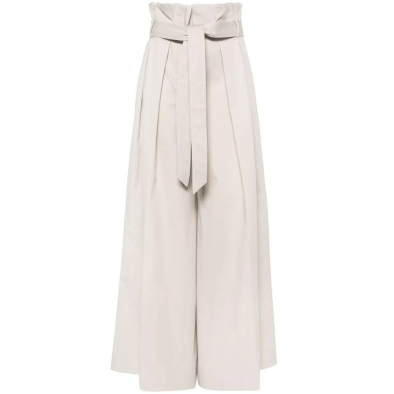 Moschino  Wide-Leg Sand Beige Trousers Neutrals