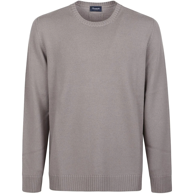 Drumohr  Round Neck Sweater White weiß