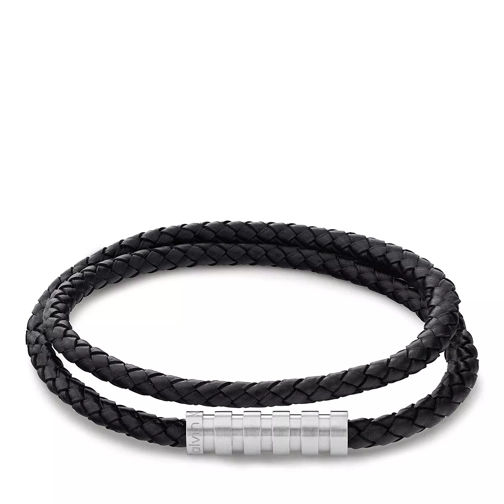 Calvin Klein Wrapped Braided Bracelet Black Armband