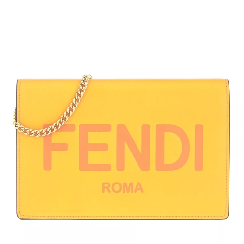 Fendi Wallet On Chain Leather Clementine Wallet On A Chain