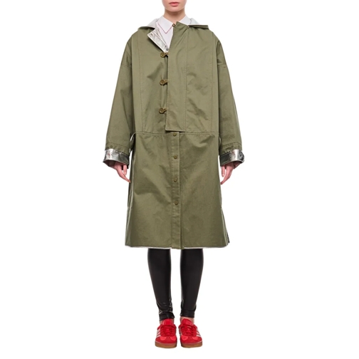 Paco Rabanne Parka-Mäntel Double Parka Coat Green