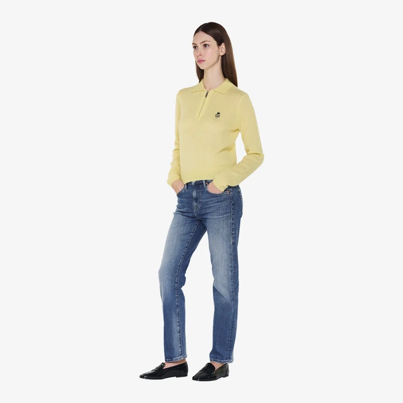 True Religion  Strick-Poloshirt AMARA gelb(Image 3)